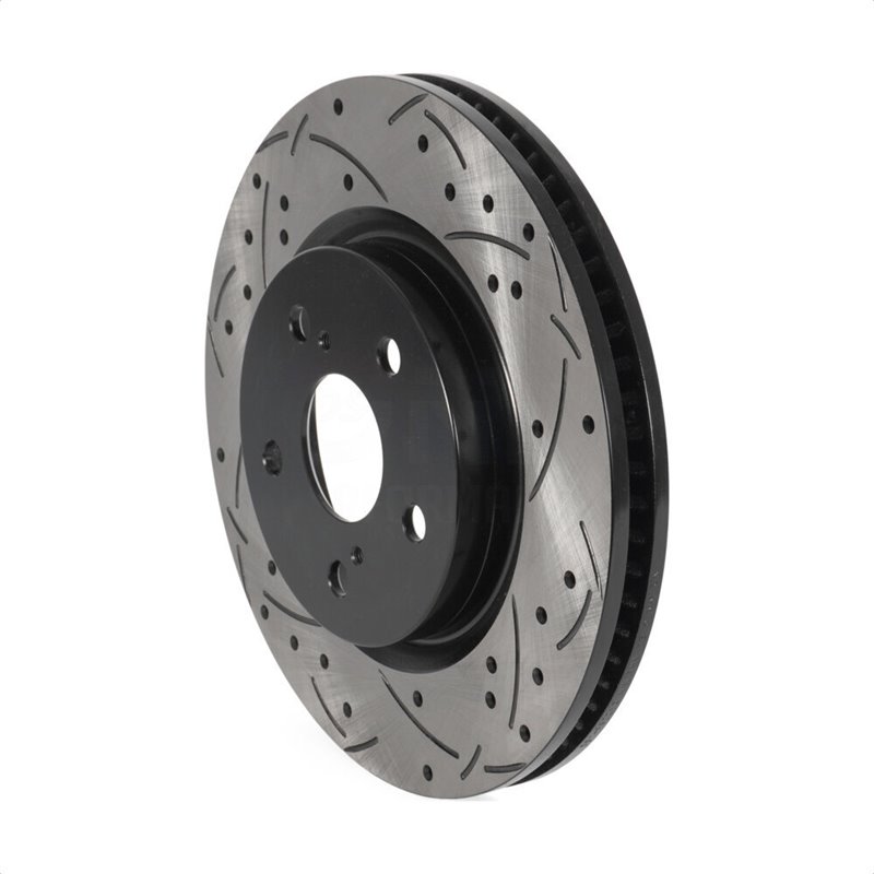DS-One | Coated Slotted Drilled Disc Brake Rotor - Front - Lexus / Toyota 2018-2023