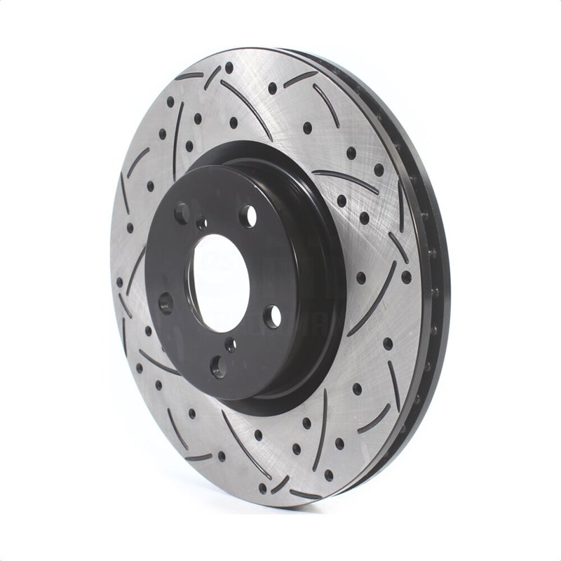 DS-One | Coated Slotted Drilled Disc Brake Rotor - Front - Impreza 2.0L 2017-2021
