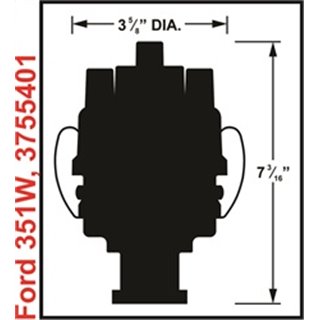 Mallory | Unilite Electronic Ignition Distributor - Mustang 5.8L 1969-1970 Mallory Distributors