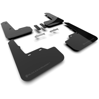 RallyArmor | Black UR Mud Flap Metallic Black logo - WRX 2022-2024 RallyArmor Mud Flaps