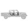 Go Rhino | Trailline Tube Doors, Rear pair - Gladiator / Wrangler (JL) Unlimited 2018-2023