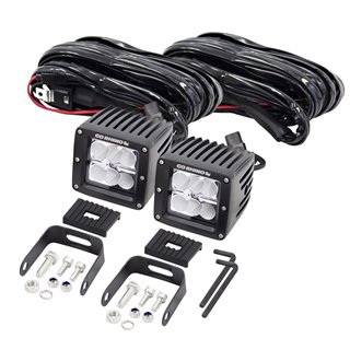 Go Rhino | Go Rhino LED Lighting - Pair of 3" LED Cube Lights Go Rhino Off-Road Lights