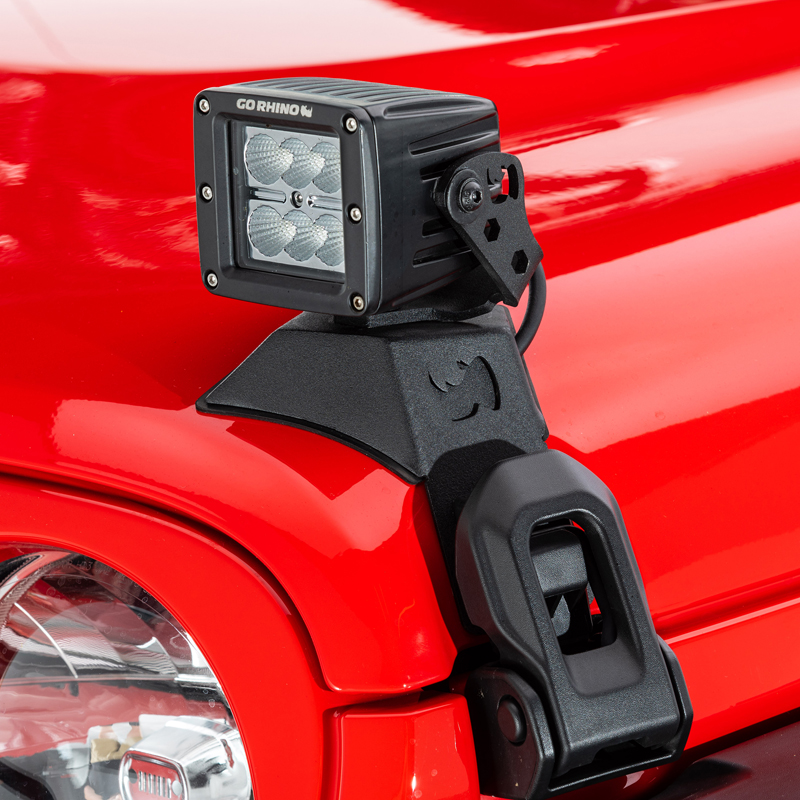 Go Rhino | Go Rhino LED Lighting - Pair of 3" LED Cube Lights Go Rhino Off-Road Lights