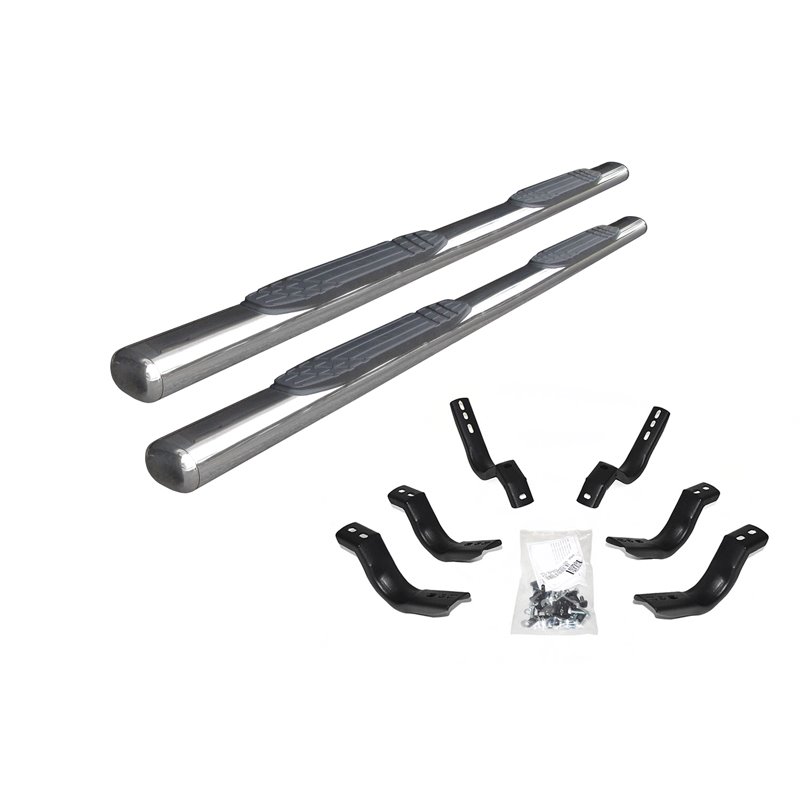 Go Rhino | 4" 1000 Series Side Steps w/ Mounting Brackets Kit - Ranger 2.3T 2019 Go Rhino Step Bars