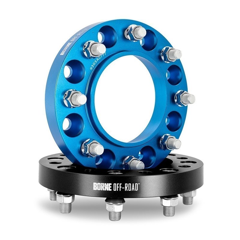 Mishimoto | Wheel Spacers, 8X165.1, 121.3mm Center Bore, M14 X 1.5, 32mm Thick, Blue - Ram 2500 / 3500 6.7L 2018-2023