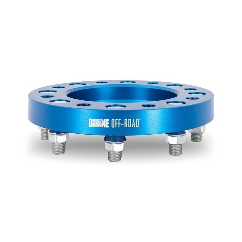 Mishimoto | Wheel Spacers, 8X165.1, 121.3mm Center Bore, M14 X 1.5, 32mm Thick, Blue - Ram 2500 / 3500 6.7L 2018-2023