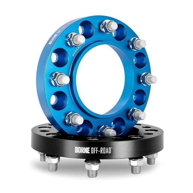 Mishimoto | Wheel Spacers, 8X165.1, 121.3mm Center Bore, M14 X 1.5, 38.1mm Thick, Blue - Ram 2500 / 3500 6.7L 2018-2023