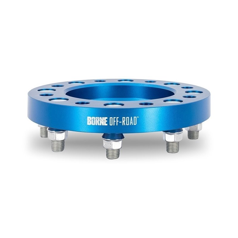 Mishimoto | Wheel Spacers, 8X165.1, 121.3mm Center Bore, M14 X 1.5, 38.1mm Thick, Blue - Ram 2500 / 3500 6.7L 2018-2023