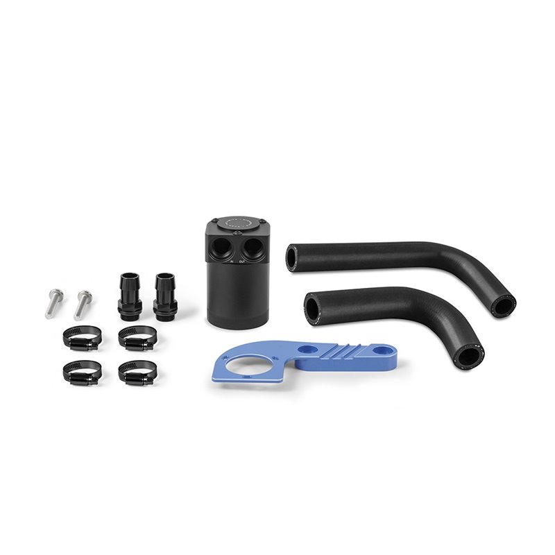 Mishimoto | Baffled Oil Catch Can, fits BMW F8X M3/M4 2015-2020, Yas Marina Blue Metallic - BMW 3.0T 2015-2020