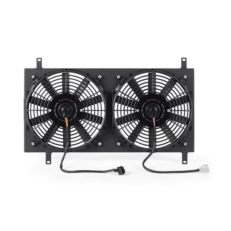 Mishimoto | Performance Aluminum Fan Shroud Kit, fits Mazda Miata 1990-1997, Black - MX-5 Miata 1.6L / 1.8L 1990-1997