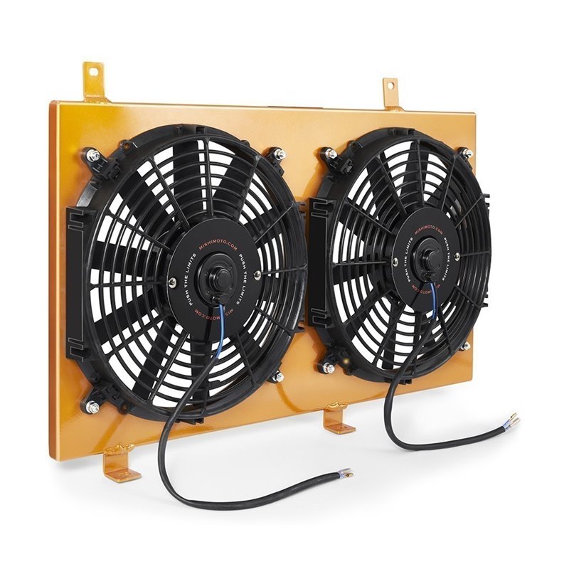 Mishimoto | Performance Aluminum Fan Shroud Kit, fits Mazda RX-8 2004-2008, Gold - RX-8 1.3L 2004-2008