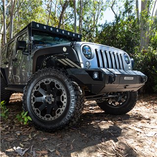 Go Rhino | Trailline Winch Ready Front Straight Bumper - Gladiator / Wrangler (JK) / Wrangler (JL) 2007-2021 Go Rhino Off-Roa...