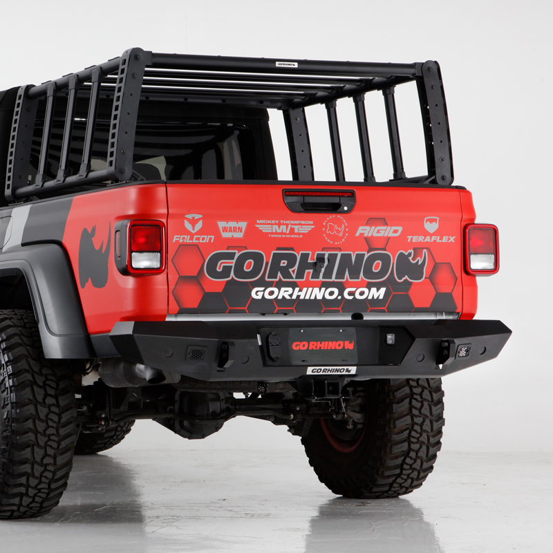 Go Rhino | Trailline Rear Full Width Bumper - Gladiator 3.6L 2020 Go Rhino Off-Road Bumpers