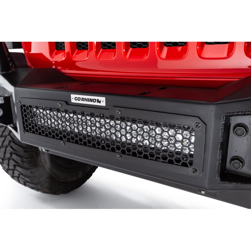 Go Rhino | Rockline Winch-Ready Full Width Bumper - Gladiator / Wrangler (JK) / Wrangler (JL) 2007-2021 Go Rhino Off-Road Bum...