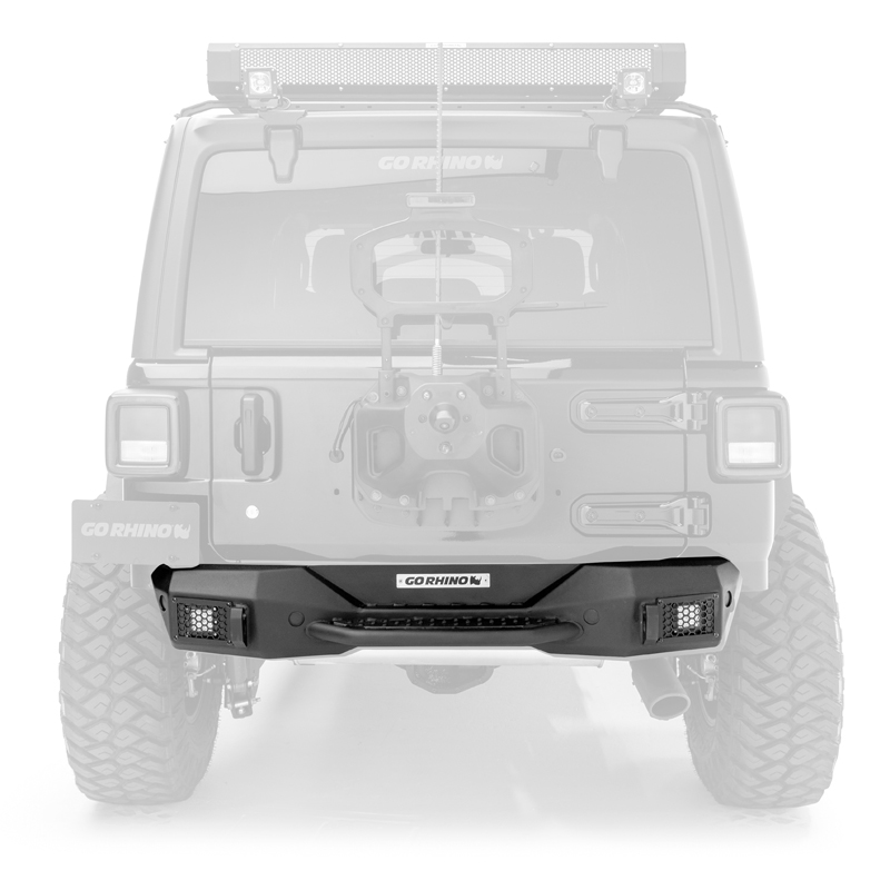 Go Rhino | Rockline Rear Stubby Bumper - Wrangler (JL) Unlimited 2018-2023