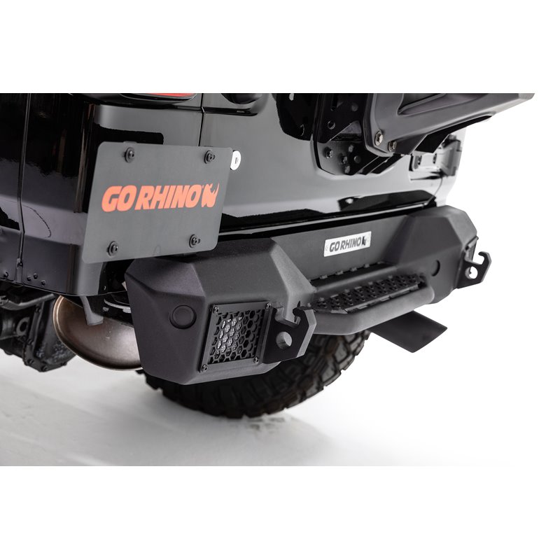 Go Rhino | Rockline Rear Stubby Bumper - Wrangler (JL) 2.0T / 3.6L 2018 Go Rhino Off-Road Bumpers