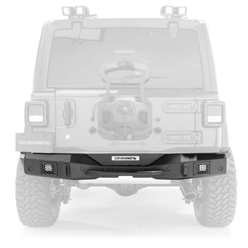 Go Rhino | Rockline Rear Full Width Bumper - Wrangler (JL) 2.0T / 3.6L 2018 Go Rhino Off-Road Bumpers