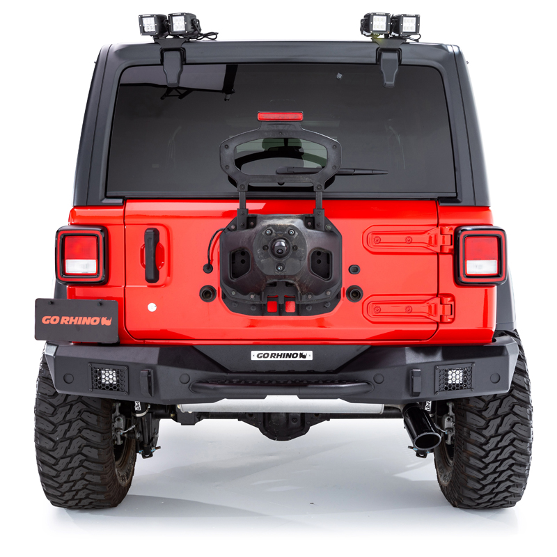 Go Rhino | Rockline Rear Full Width Bumper - Wrangler (JL) 2.0T / 3.6L 2018 Go Rhino Off-Road Bumpers