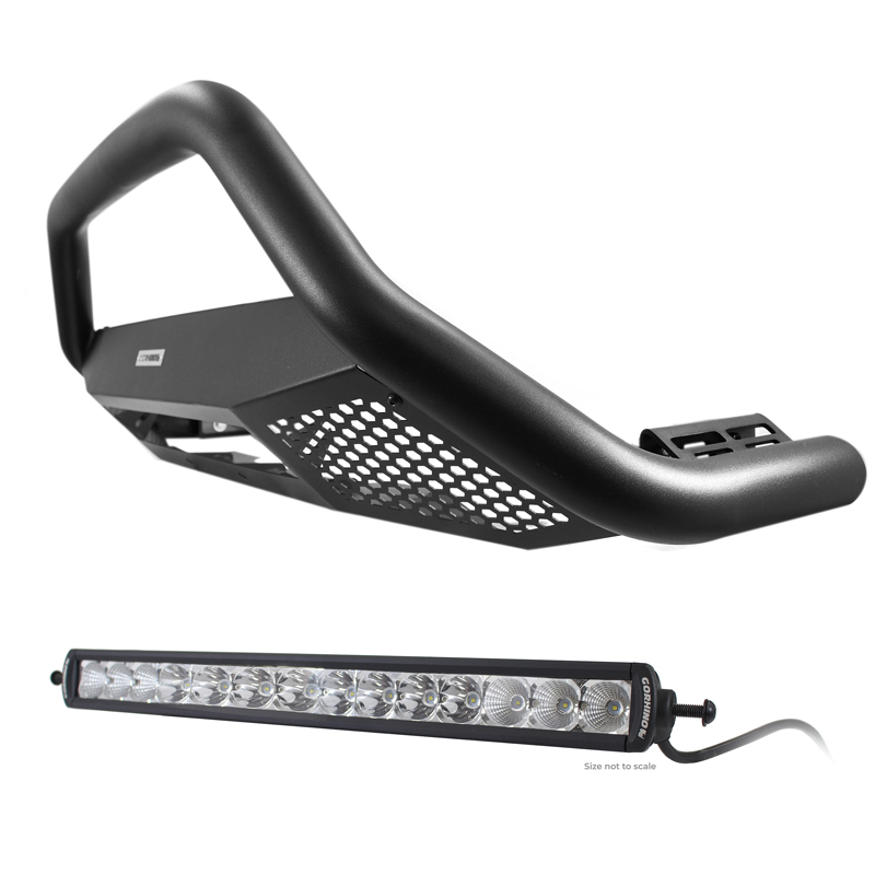 Go Rhino | RC4 LR Bull Bar w/ Mounting Brackets, Single Row 20" Light Bar Kit - Silverado 1500 / Limited 2019-2022