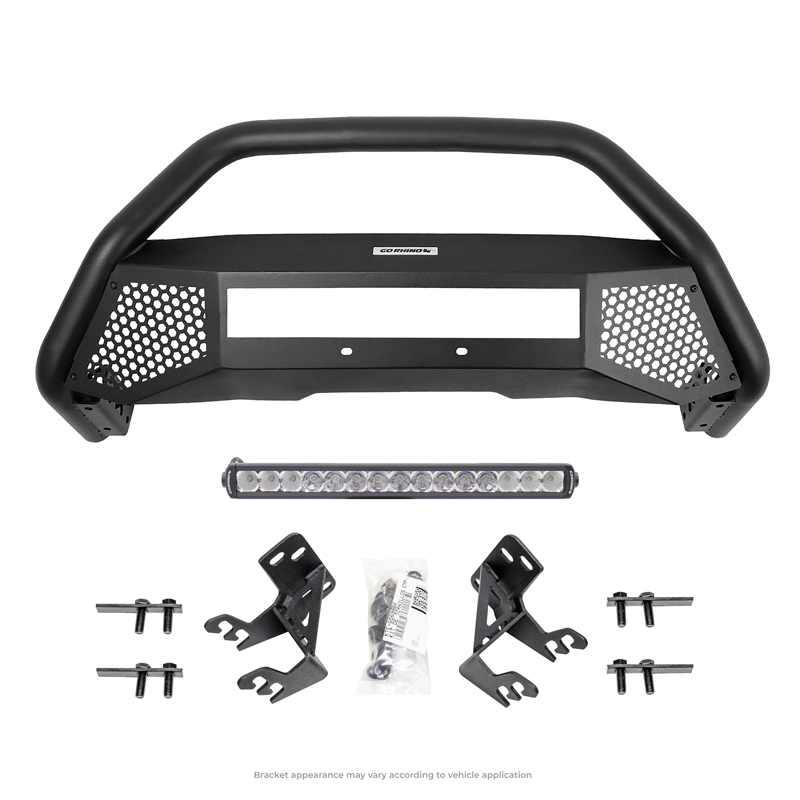 Go Rhino | RC4 LR Bull Bar w/ Mounting Brackets, Single Row 20" Light Bar Kit - 4Runner SR5 4.0L 2016-2023