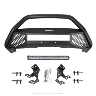 Go Rhino | RC4 LR Bull Bar w/ Mounting Brackets, Single Row 20" Light Bar Kit - F-150 XL / XLT 2015-2023