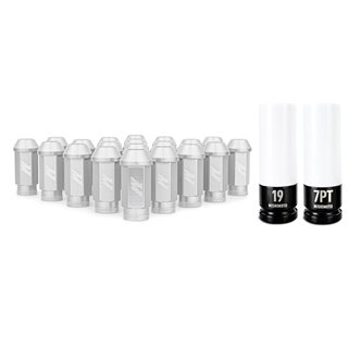 Mishimoto | Aluminum Locking Lug Nuts 1/2 X 20, 23pc Set, Silver