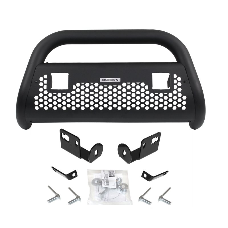 Go Rhino | RC2 Bull Bar w/ Mounting Brackets and Two 3" Light Holes Kit  - Silverado / Sierra 2500 HD 2003-2006