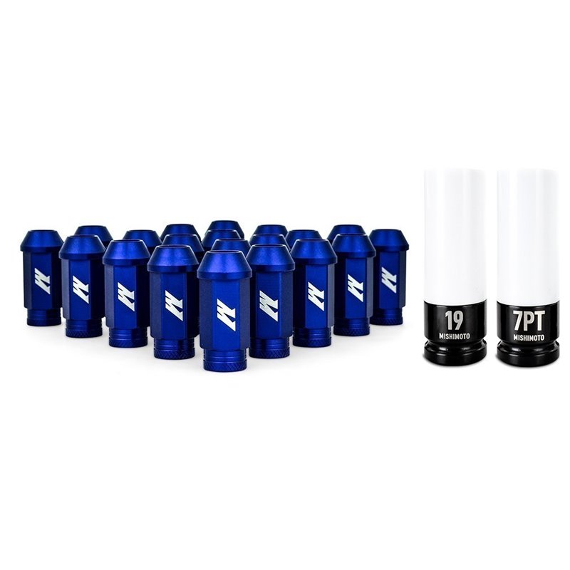 Mishimoto | Aluminum Locking Lug Nuts M12x1.5, 20pc Set, Blue