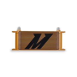 Mishimoto | Universal 16-Row Oil Cooler, Gold