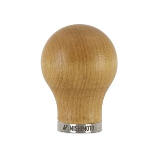 Mishimoto | Round Steel Core Wood Shift Knob, Beech Wood Mishimoto Shift Knobs