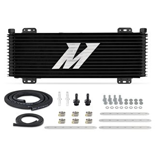 Mishimoto | 13-Row Stacked Plate Transmission Cooler, Powder Coat, 22.85in X 7.10in X 1.25in