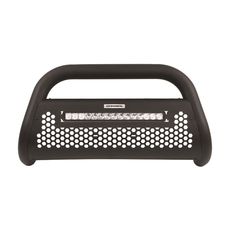 Go Rhino | RC2 LR Bull Bar w/ Mounting Brackets, Single Row 20" Light Bar Kit - Tacoma 2.7L / 3.5L 2016-2023