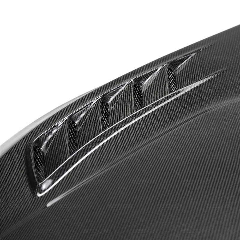 SEIBON Carbon |  HD17HDCVR-TSII, TSII-style carbon fiber hood for 2017 Honda Civic Type R - Civic 2.0T 2017-2020