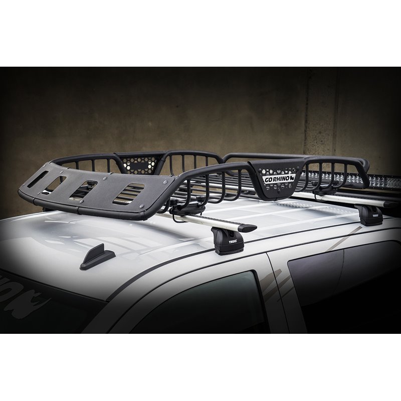 Go Rhino | SR40 Tubular Steel Roof Rack w/ 4 light mounts - 60" Long (Cube lights sold sep.)