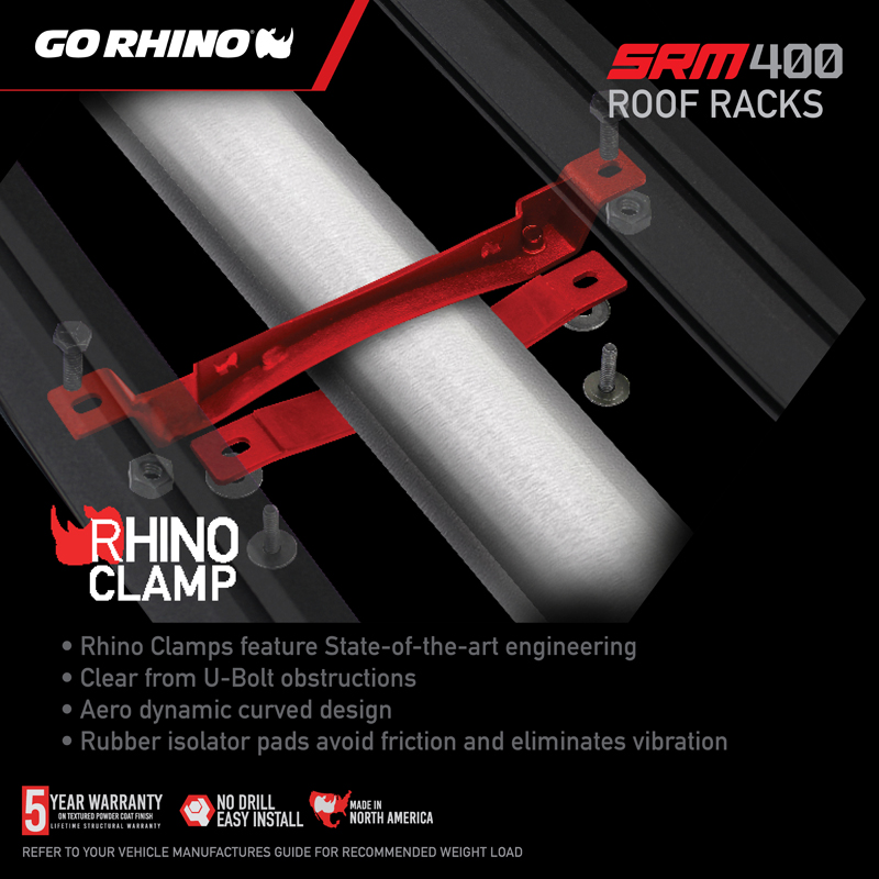 Go Rhino | SRM400 68" Fabricated Customizable Steel Basket Roof Rack