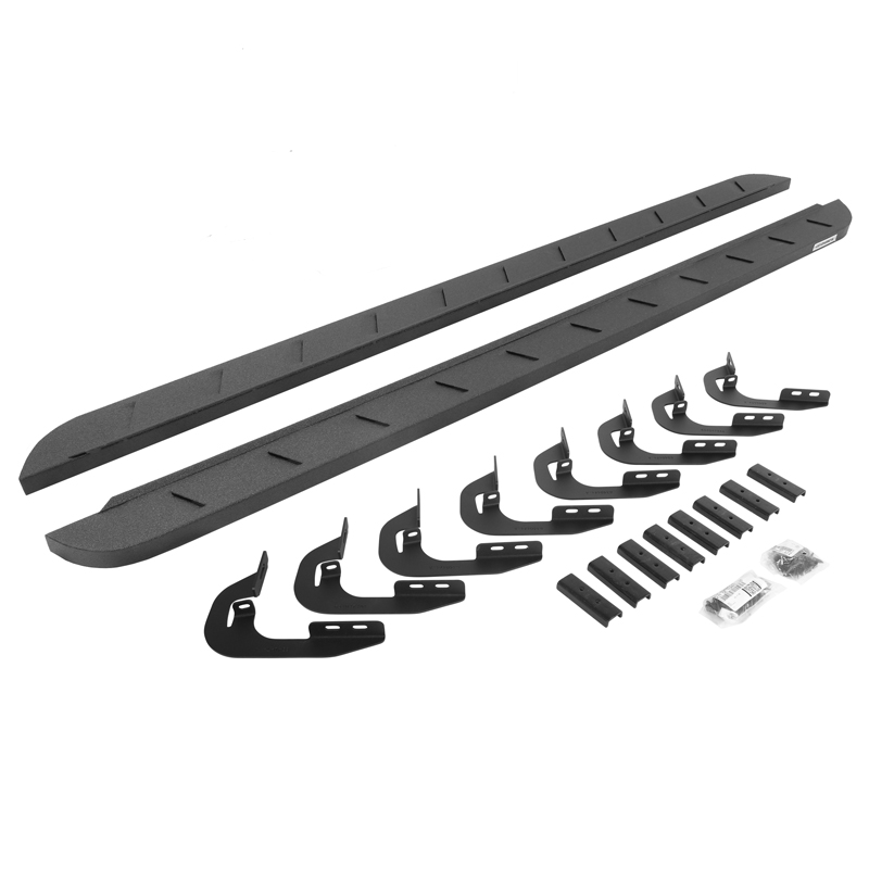 Go Rhino | RB10 Slim Line Running Boards w/ Mounting Brackets Kit - Chevrolet / GMC 2014-2019