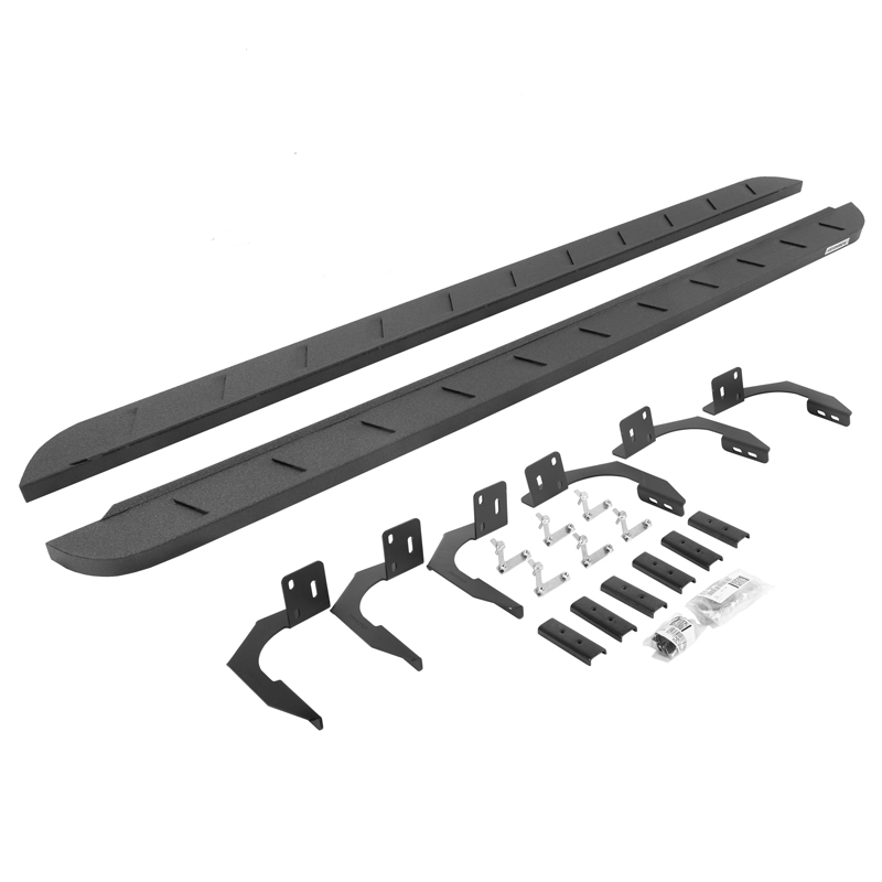 Go Rhino | RB10 Slim Line Running Boards w/ Mounting Brackets Kit - Ram 1500 / 2500 / 3500 2009-2022