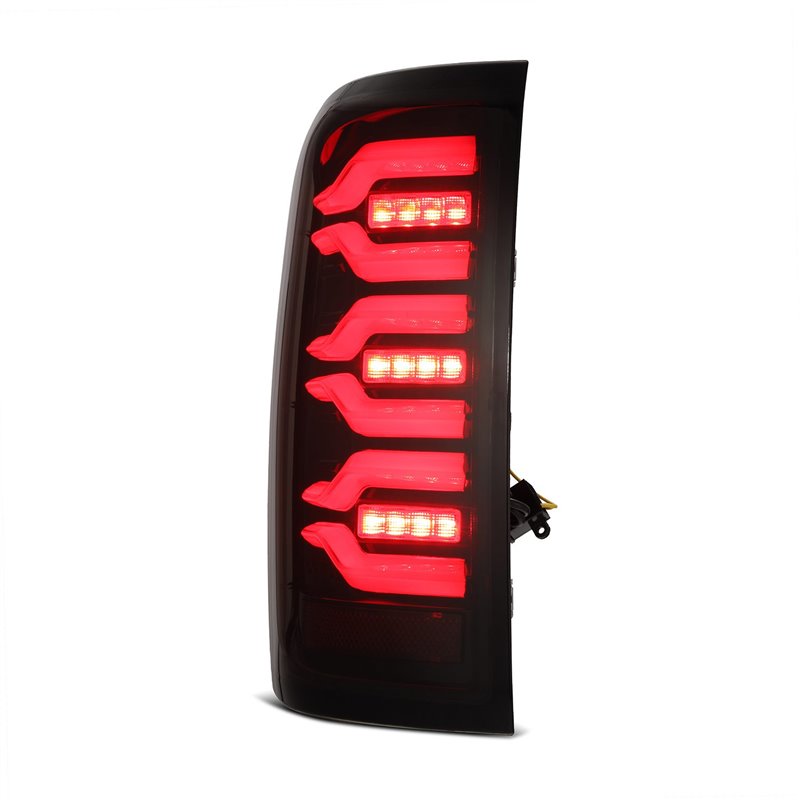 AlphaRex | LED Taillights Black-Red - Silverado / Sierra 1500 / 2500 HD / 3500 HD 2014-2019 AlphaRex Headlights