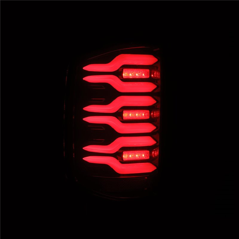 AlphaRex | LED Taillights Black-Red - Silverado / Sierra 1500 / 2500 HD / 3500 HD 2014-2019 AlphaRex Headlights