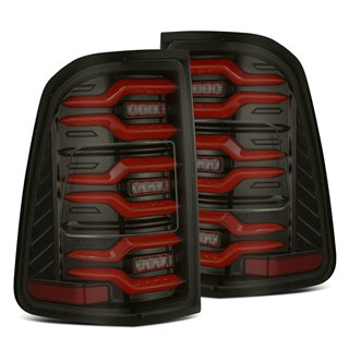 AlphaRex | LED Taillights Black-Red - Ram 1500 2019-2022 AlphaRex Tail Lights