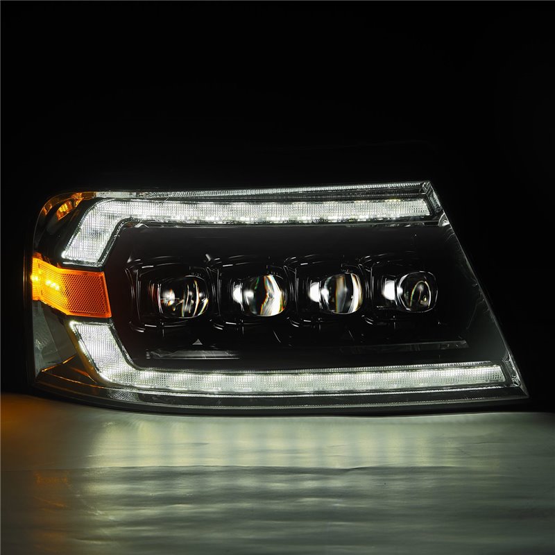 AlphaRex | LED Projector Headlights in Alpha-Black - F-150 / Mark LT  2004-2008