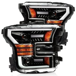 AlphaRex | Projector Headlights Jet Black - F-150 2.7T / 3.5L / 5.0L 2015-2017