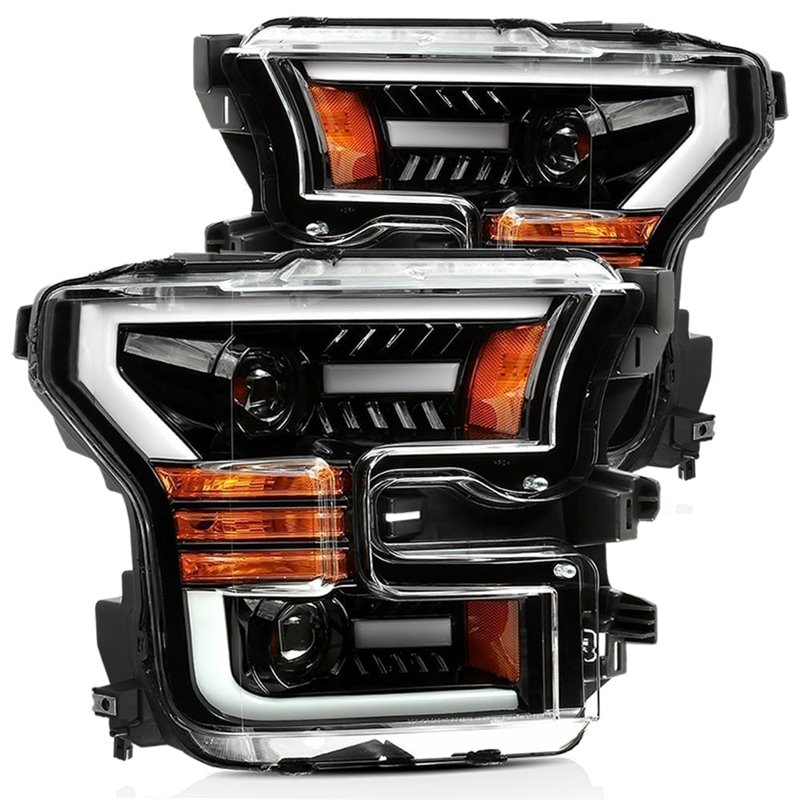 AlphaRex | Projector Headlights Jet Black - F-150 2.7T / 3.5L / 5.0L 2015-2017