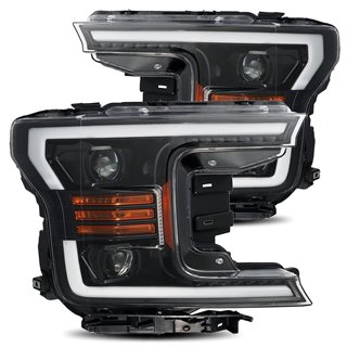 AlphaRex | Projector Headlights Plank Style Design Gloss Black - F-150 2018-2020 AlphaRex Headlights