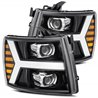 AlphaRex | Projector Headlights Jet Black - Silverado 1500 / 3500 HD 2007-2014