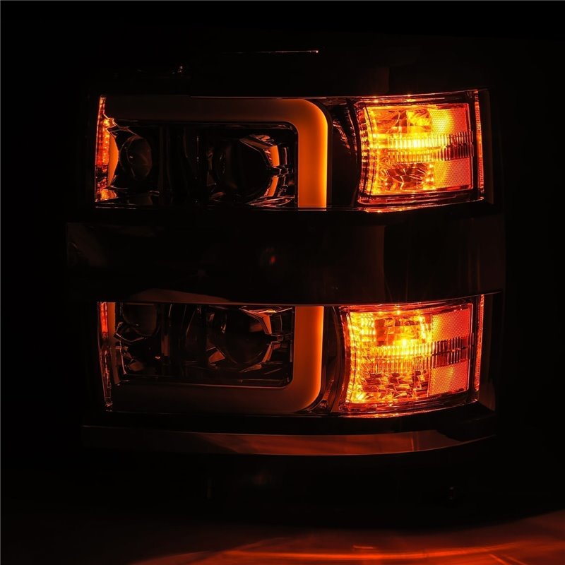 AlphaRex | Projector Headlights Black - Silverado 2500 HD / 3500 HD 6.0L / 6.6L 2015-2019 AlphaRex Headlights
