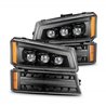 AlphaRex | Projector Headlights Alpha-Black - Silverado 1500 / 2500 HD 2003-2006