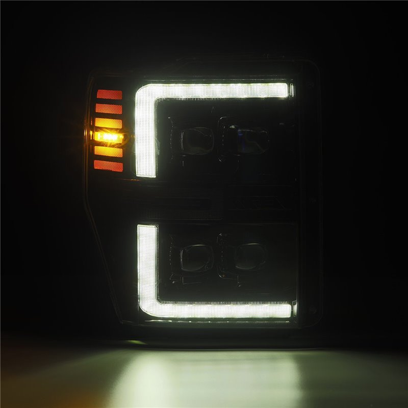 AlphaRex | LED Projector Headlights in Black - F-250 / F-350 2008-2010