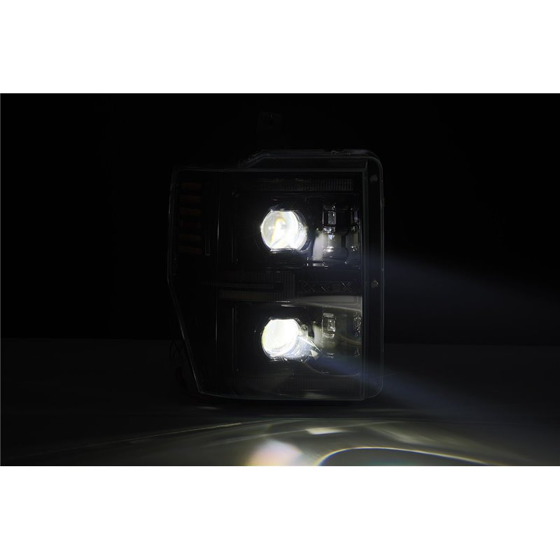 AlphaRex | LED Projector Headlights in Alpha-Black - F-250 / F-350 2008-2010