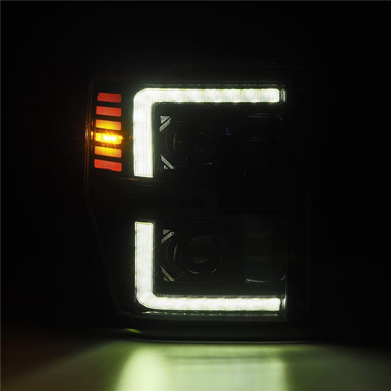 AlphaRex | LED Projector Headlights in Alpha-Black - F-250 / F-350 2008-2010
